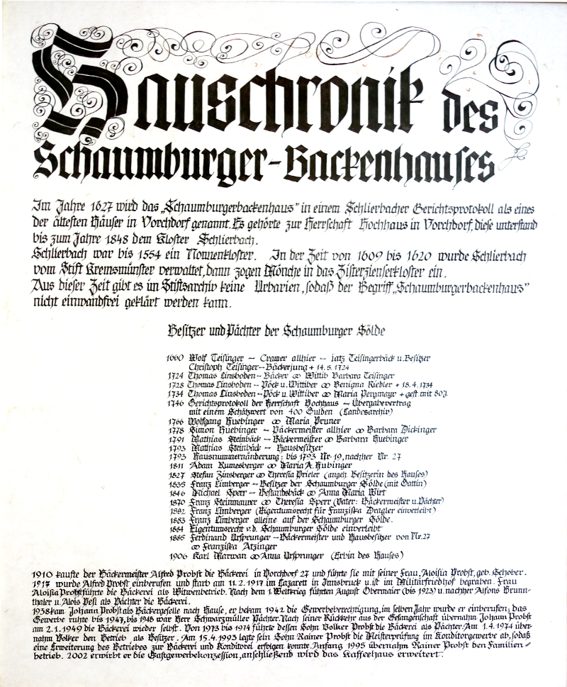 Hauschronik Hauschronik